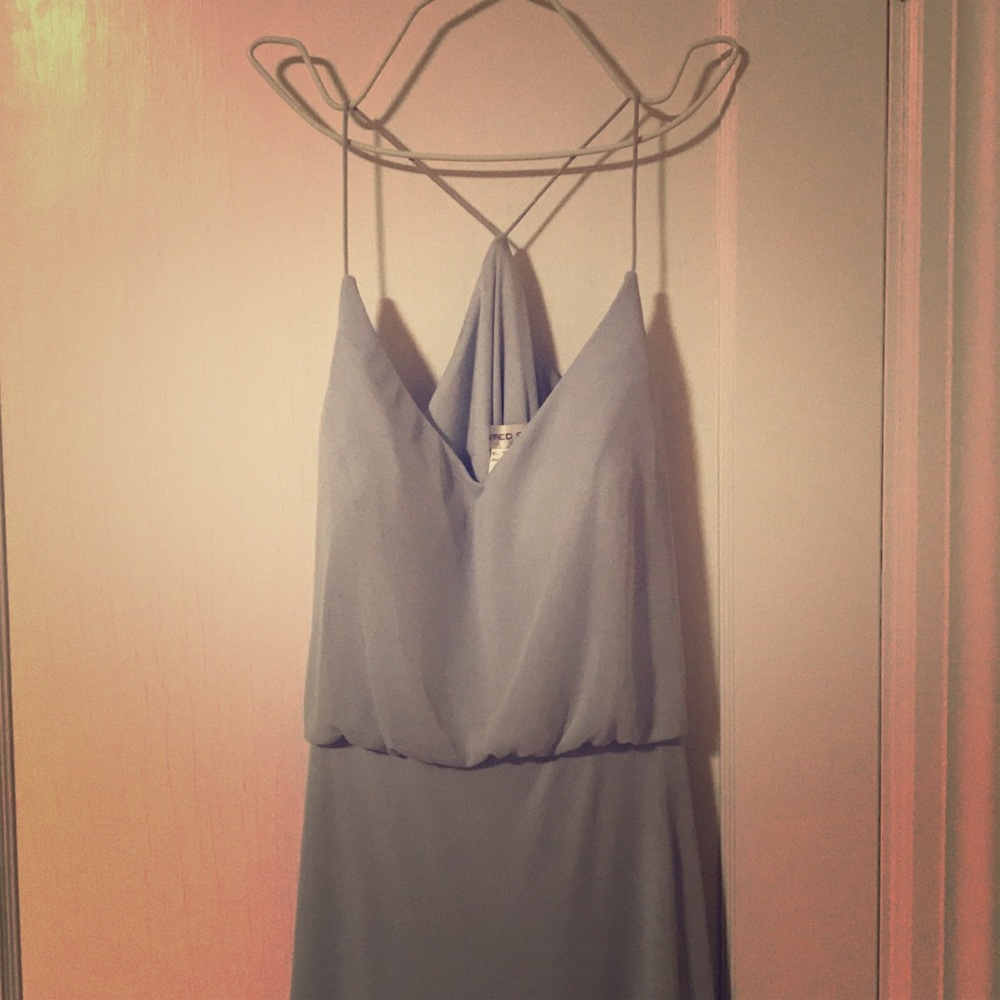 Size 10 Mist Alfred Sung Chiffon dress